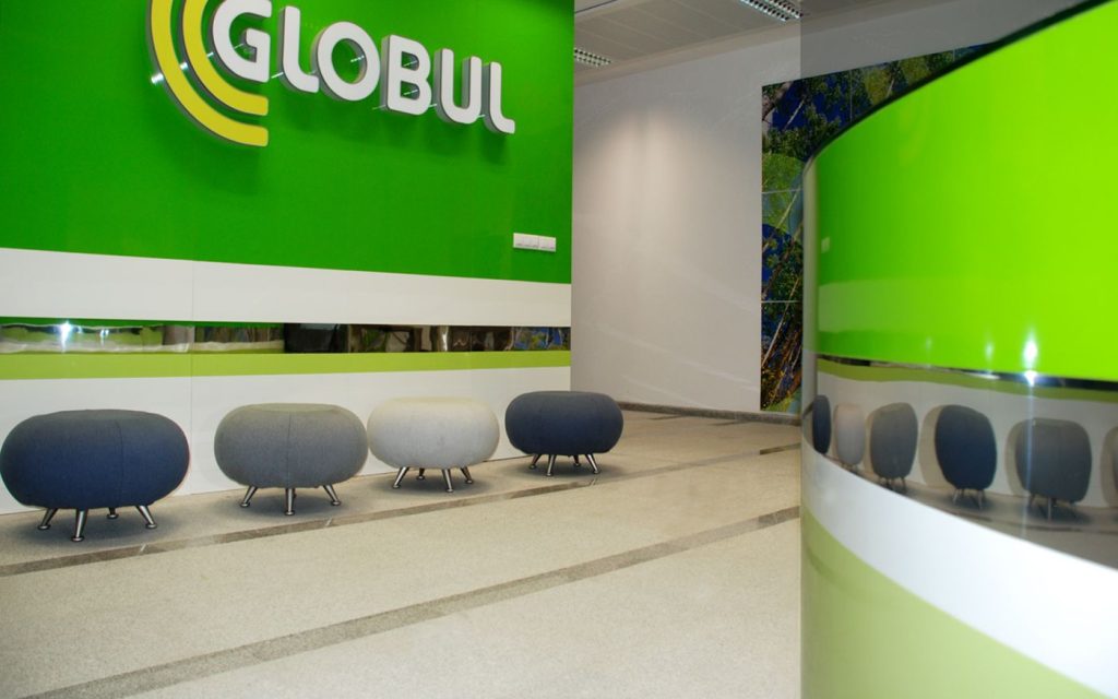 Globul HQ Reception — Reception area of the Globul headquarters in Sofia