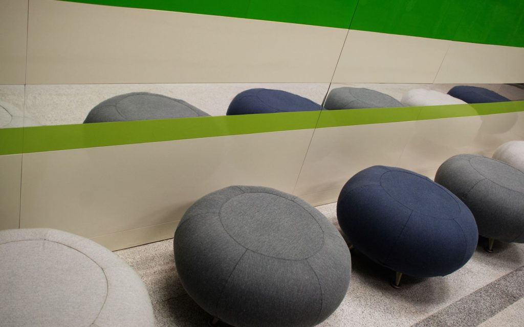 Globul HQ Reception — Reception area of the Globul headquarters in Sofia
