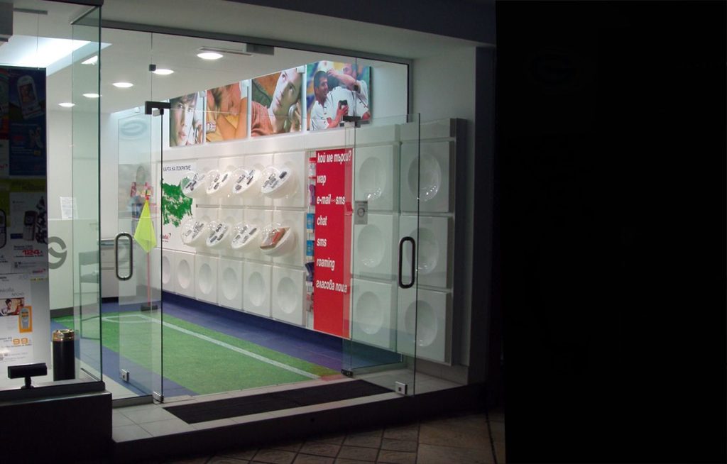 Globul Shops — Retail interiors for Globul mobile operator shops in Bulgaria